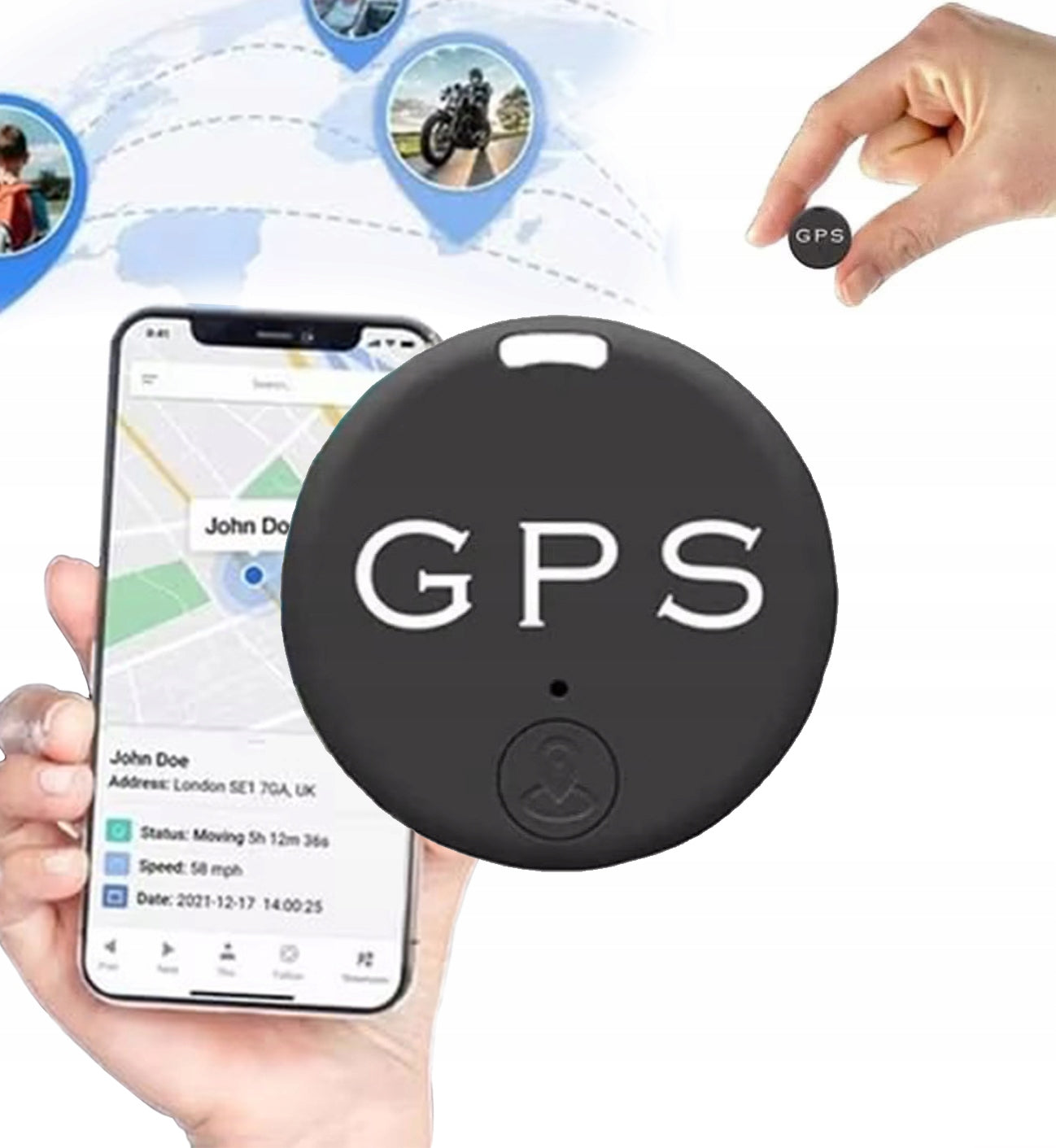 Mini Magnetic GPS Tracker for Car - Real-Time Bluetooth Location Device with Strong Magnet and Long Battery Life 1