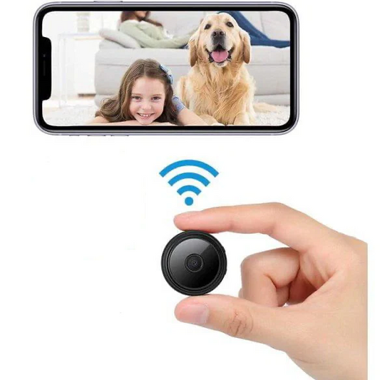 Mini Wireless Security Camera with 1080P HD Video, Night Vision, and Live Streaming for Indoor and Outdoor Use 0