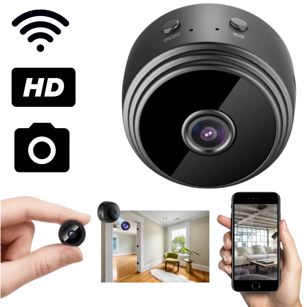 Mini Wireless Surveillance Camera with Night Vision and Motion Detection – Compact 1080P HD Security Camera 0