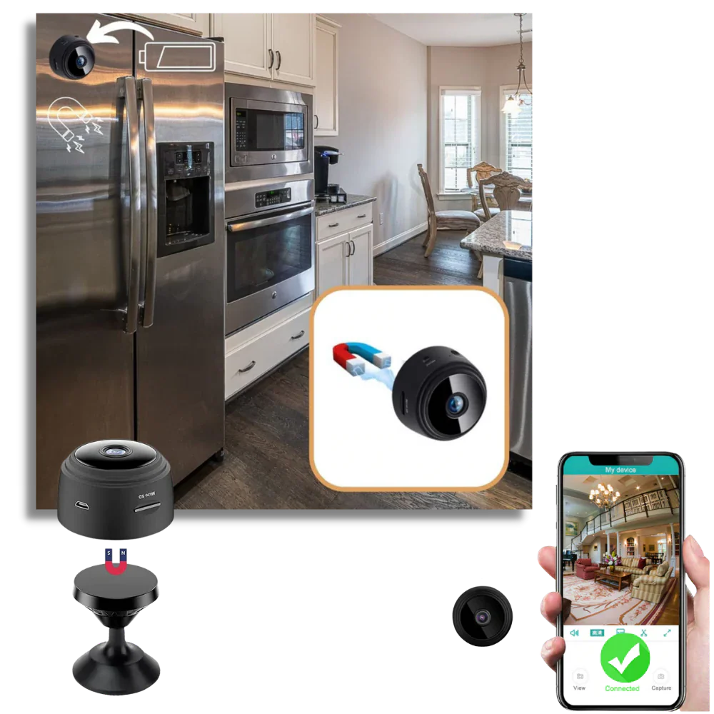 Mini Wireless Surveillance Camera with Night Vision and Motion Detection – Compact 1080P HD Security Camera 4