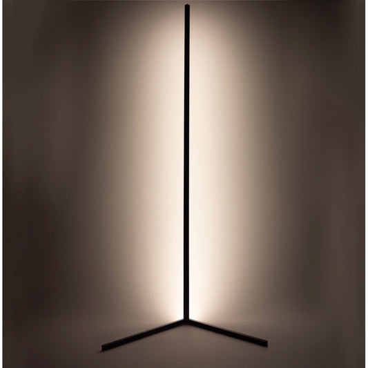 Modern Black Floor Lamp with Adjustable Brightness – Slim LED Standing Lamp for Living Room and Bedroom 0