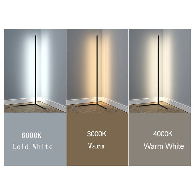 Modern Black Floor Lamp with Adjustable Brightness – Slim LED Standing Lamp for Living Room and Bedroom 4