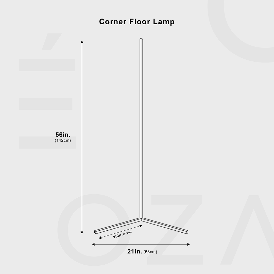 Modern Black Floor Lamp with Adjustable Brightness – Slim LED Standing Lamp for Living Room and Bedroom 6