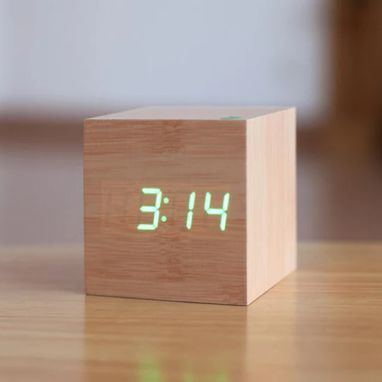 Modern Digital Wall Clock with Glowing Numerals – Minimalist Design, Compact Size for Home or Office 3