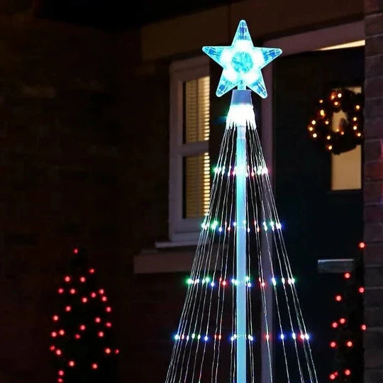 Multicolor LED Animated Outdoor Christmas Tree Light Show with 12 Modes – Waterproof and Safe to Touch 4