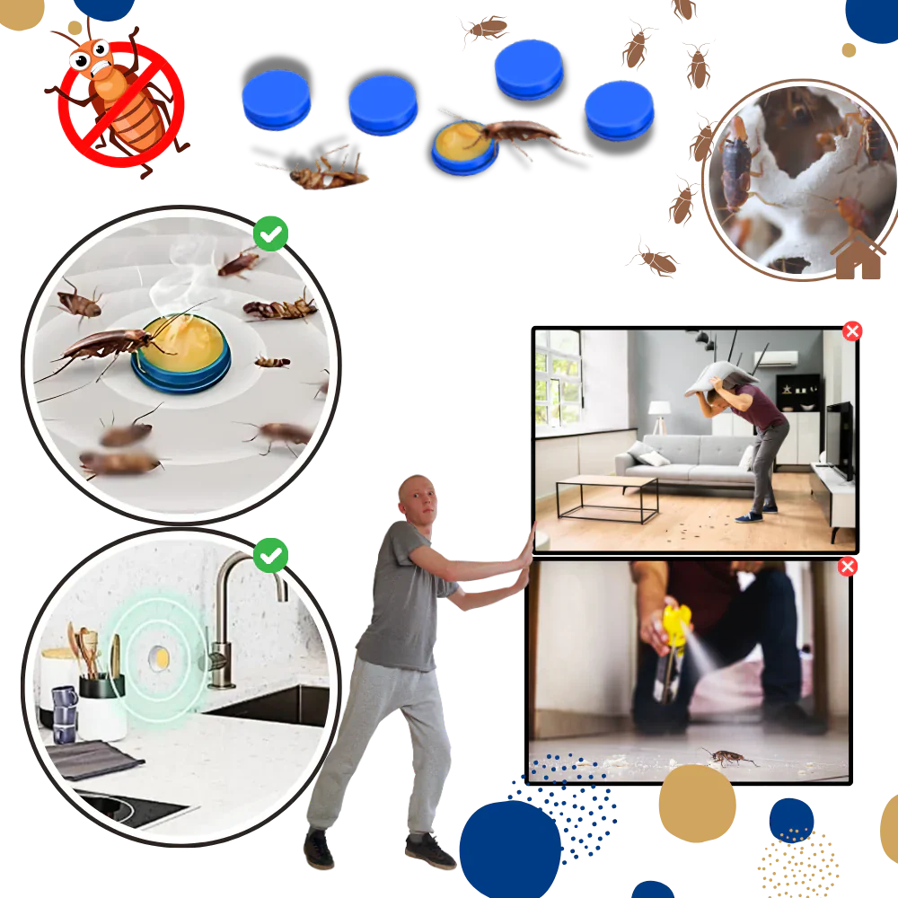 Odorless Cockroach Traps – Effective Gel Bait for Complete Pest Elimination 5