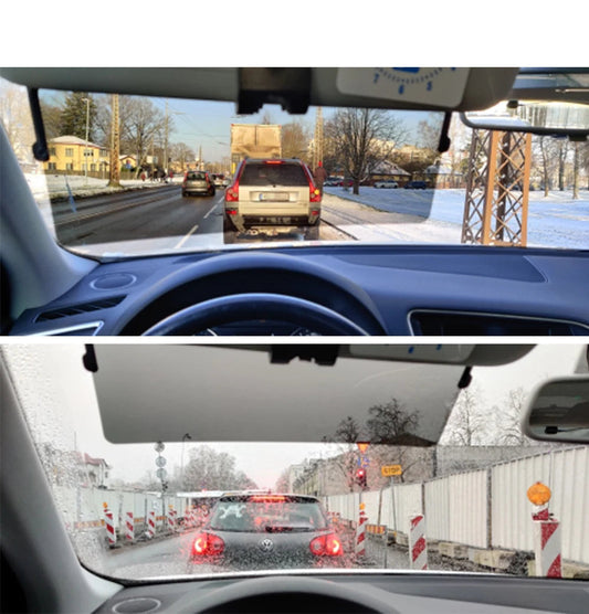 Polarized Car Sun Visor with 4-in-1 Protection for Enhanced Visibility and Glare Reduction 0