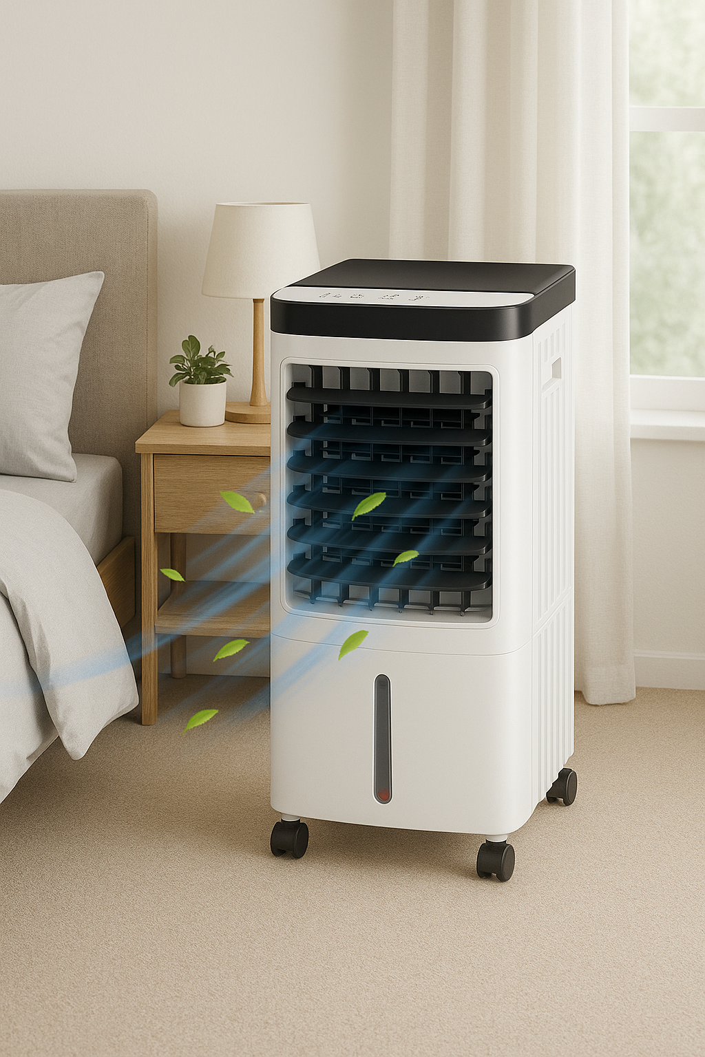 Portable Air Cooler with Remote Control and 6L Water Tank – Energy-Efficient Home Cooling Solution 3