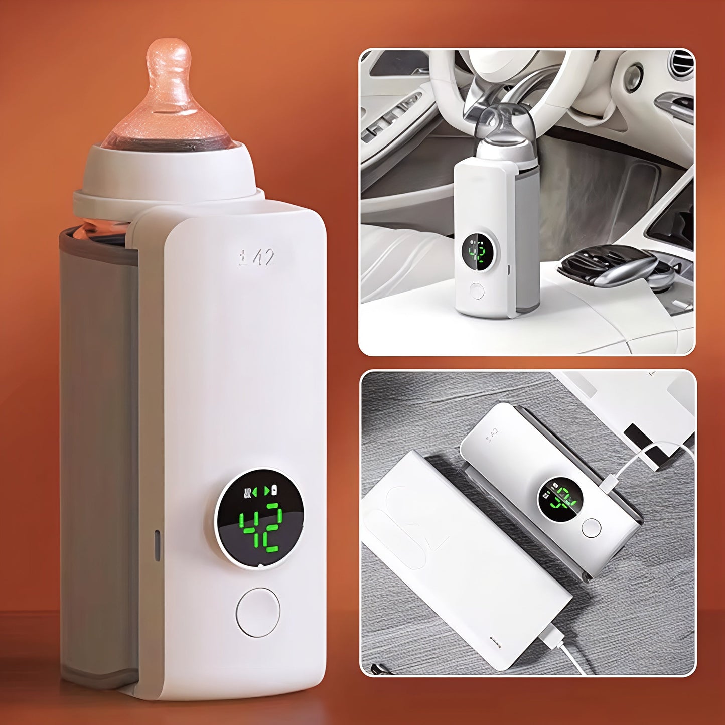 Portable Baby Bottle Warmer with Intelligent Thermostat – Travel-Friendly Milk Heater 5