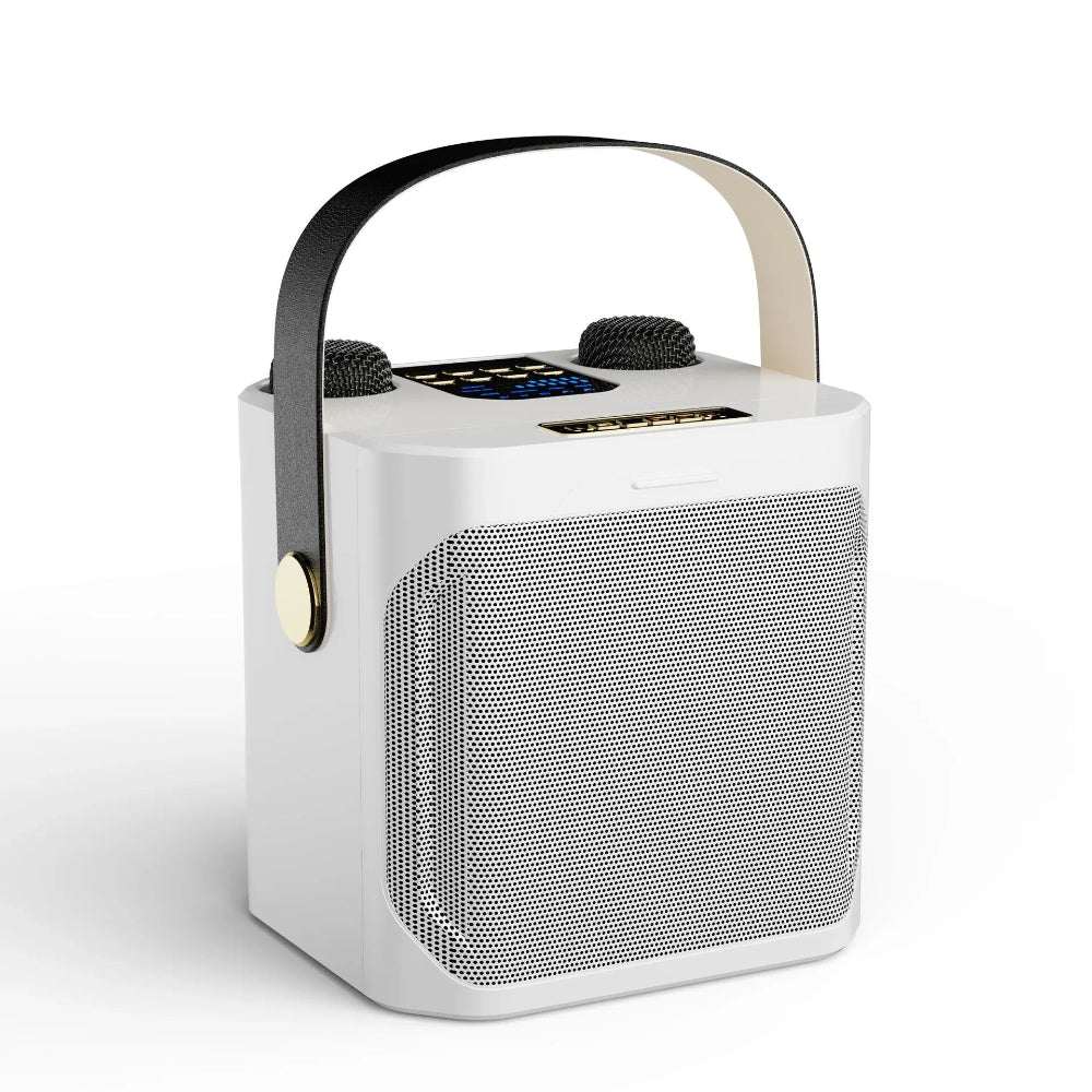 Portable Bluetooth Karaoke Speaker with Dual Wireless Microphones and 360° Sound 3