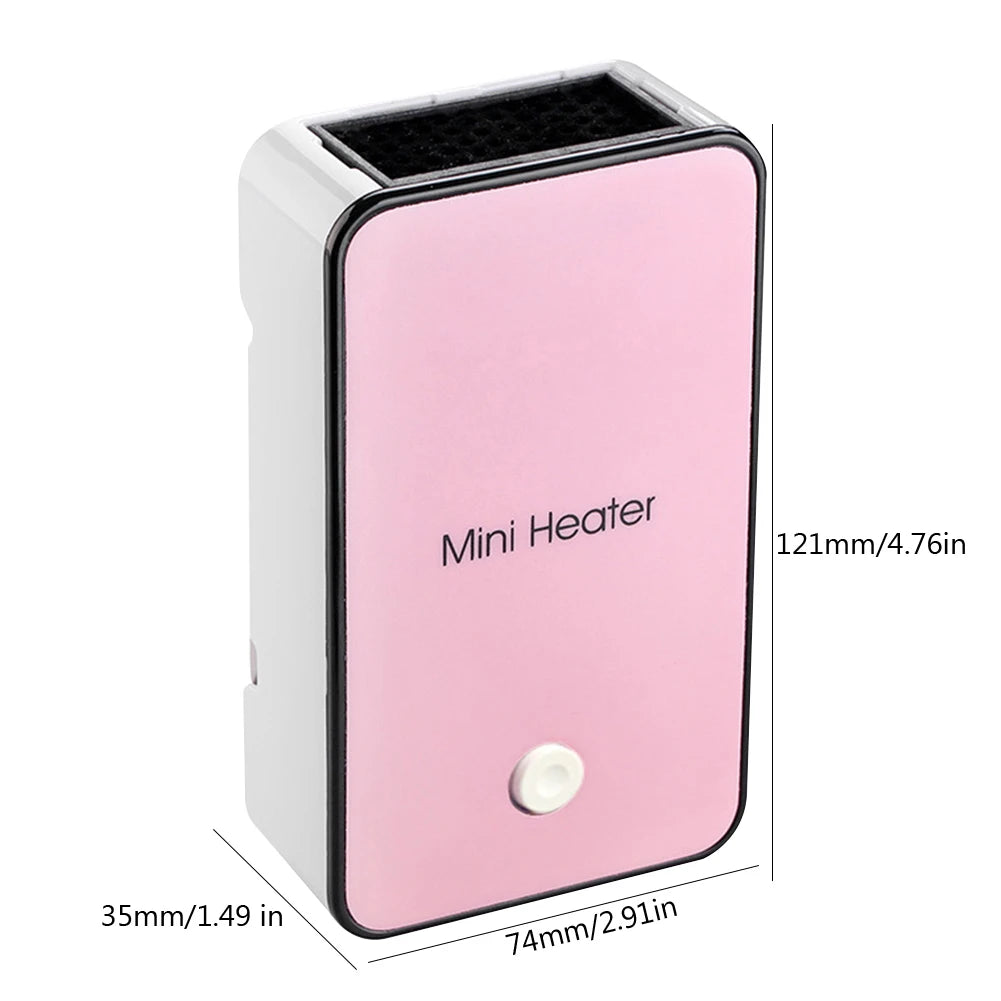 Portable Electric Mini Heater, Small Room Heater with Adjustable Stand for Home and Office – 50W Efficient Warm Air Blower 5