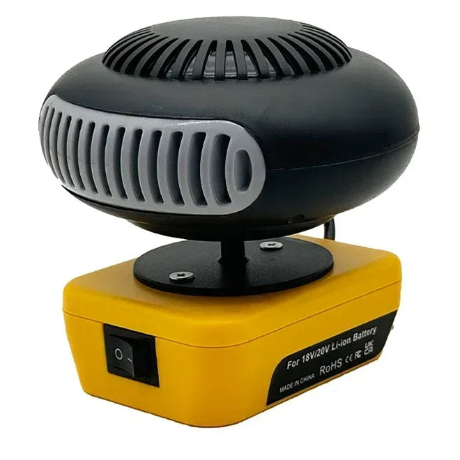 Portable Lithium Electric Air Blower Heater with Dual Mode – Versatile Heat Blower and Blower Fan Compatible with Bosch, DeWalt, Makita, Milwaukee 7
