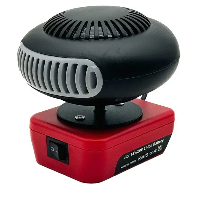 Portable Lithium Electric Air Blower Heater with Dual Mode – Versatile Heat Blower and Blower Fan Compatible with Bosch, DeWalt, Makita, Milwaukee 8