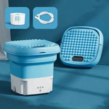 Portable Mini Folding Washing Machine with Spin Cycle – Compact and Lightweight for Travel 0