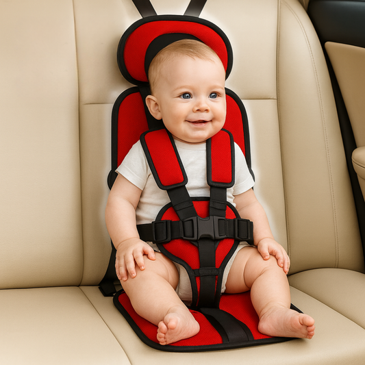 Portable Slim Compact Child Booster Seat with 5-Point Safety Harness for Travel 1