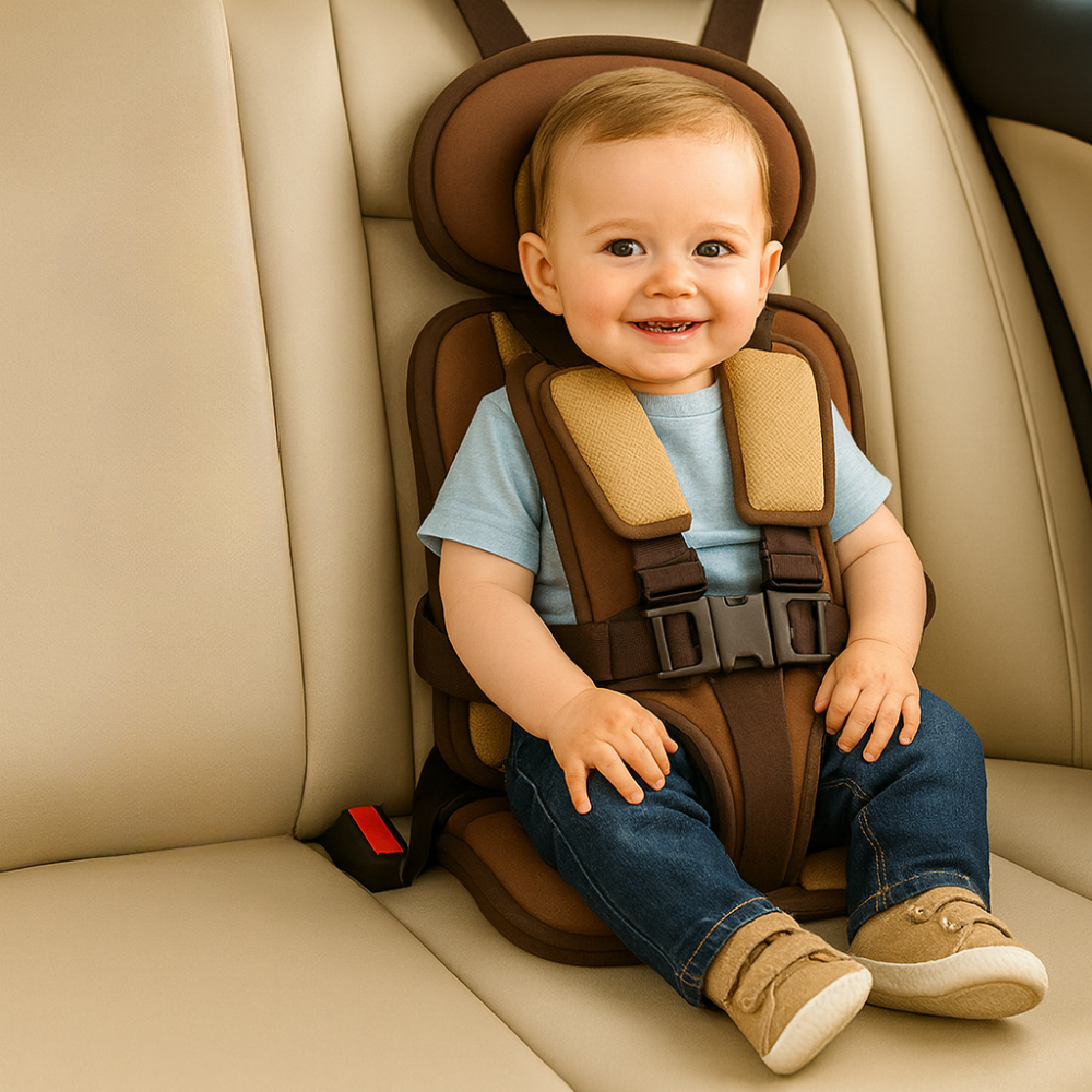 Portable Slim Compact Child Booster Seat with 5-Point Safety Harness for Travel 5