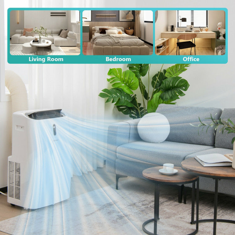 Portable Smart Air Conditioner with 12000 BTU Cooling – WiFi-Enabled, Remote Control, Ideal for Rooms up to 450 sq. ft. 3