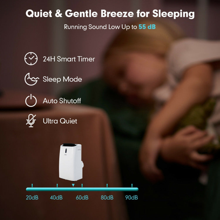 Portable Smart Air Conditioner with 12000 BTU Cooling – WiFi-Enabled, Remote Control, Ideal for Rooms up to 450 sq. ft. 6