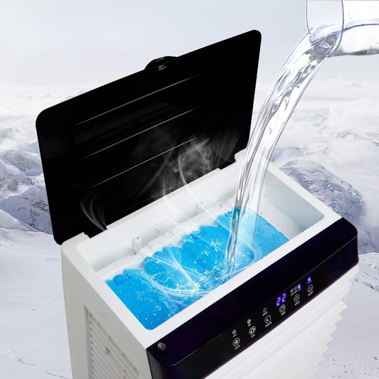 Portable Swamp Cooler with 7.93-Gallon Water Tank and Remote Control – Energy-Efficient Air Cooling Fan 1