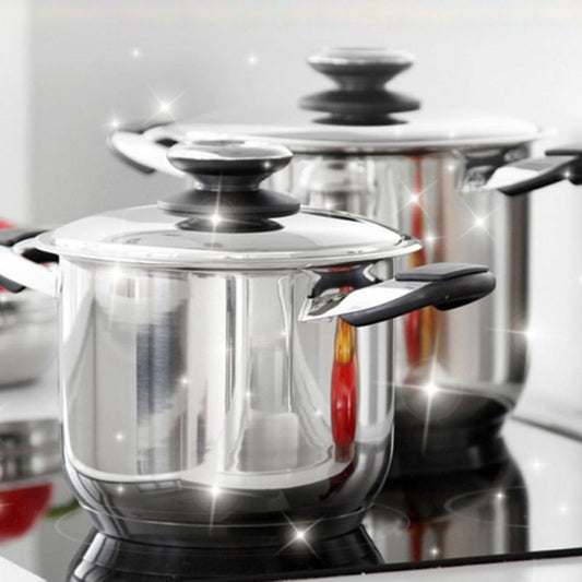 Powerful Cleaning Powder for Stainless Steel and Cookware – Rust and Grease Remover, No-Scrub Formula, Eco-Friendly 250g Jars 1