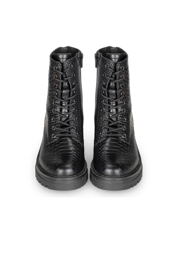 Python Print Lace-Up Shoes for Women – Stylish Casual Footwear for Everyday Wear 2