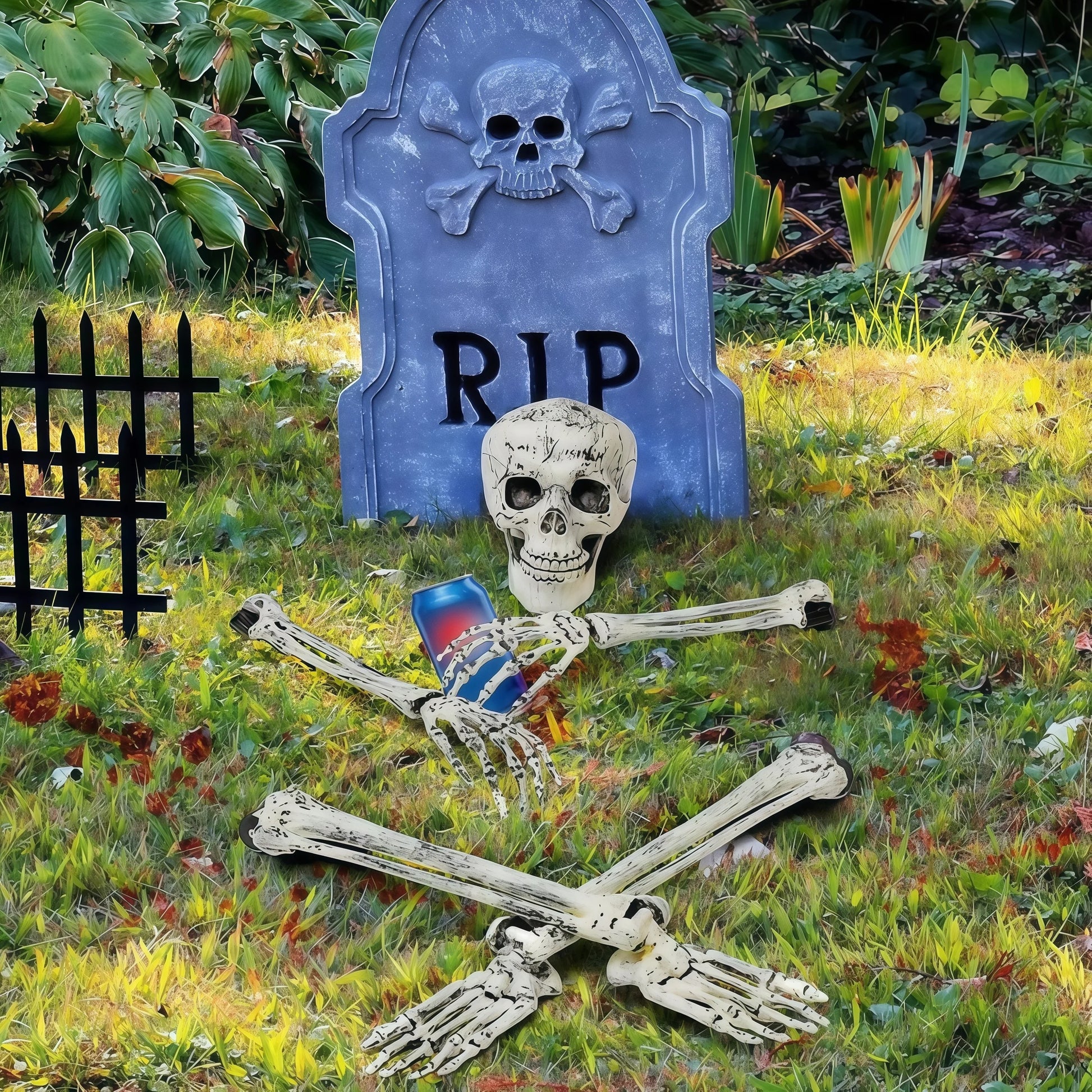 Realistic Halloween Decorations Outdoor – Lifelike Skeleton Stake with Arm and Leg Bones for Spooky Yard Decor 5