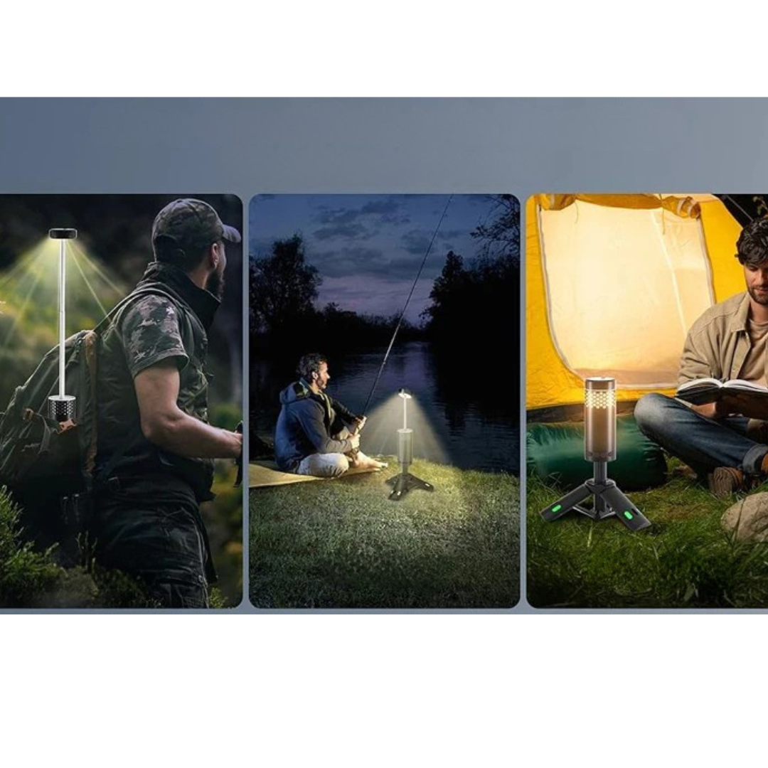 Rechargeable LED Camping Lantern with Tripod, Power Bank, Adjustable Brightness - Best Camping Lights for Outdoor Adventures 3