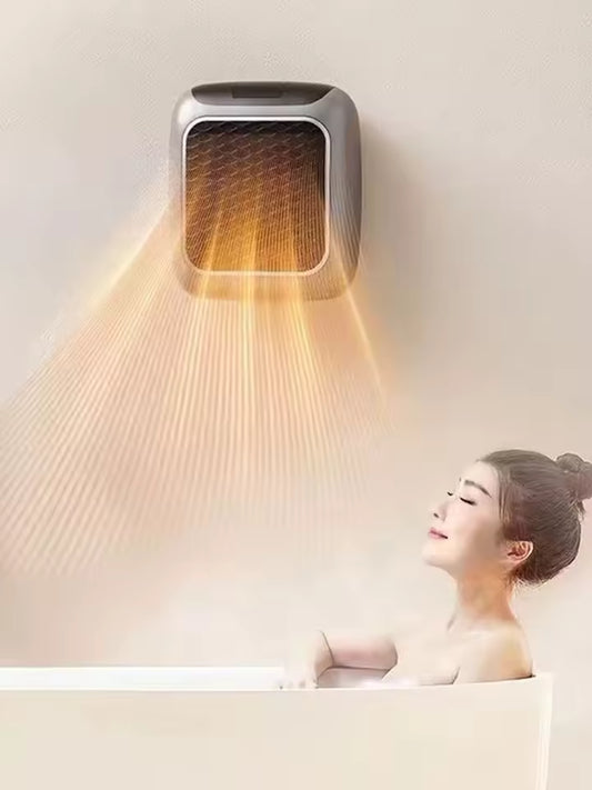 Mini Electric Wall-Mounted Heater with Adjustable Thermostat – Low Noise Portable Heating Solution