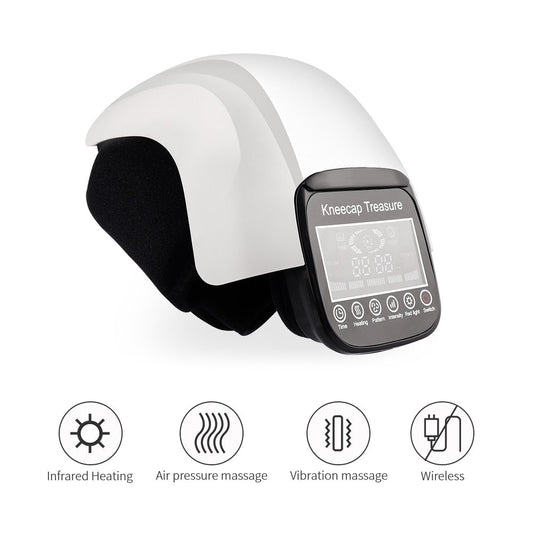 Knee Massager with Heat and Red Light Therapy – Adjustable Airbag Device for Knee Pain Relief-TRUZENIC