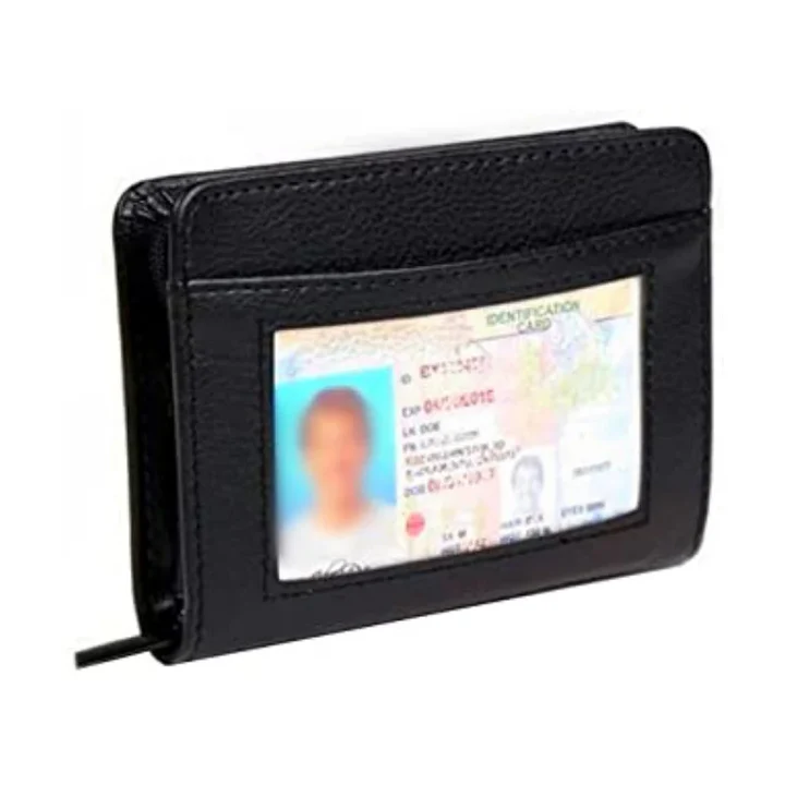 Secure Lock Wallet with RFID Protection, Zip-Around Closure, Slim Leather Design – Holds Up to 36 Cards 2
