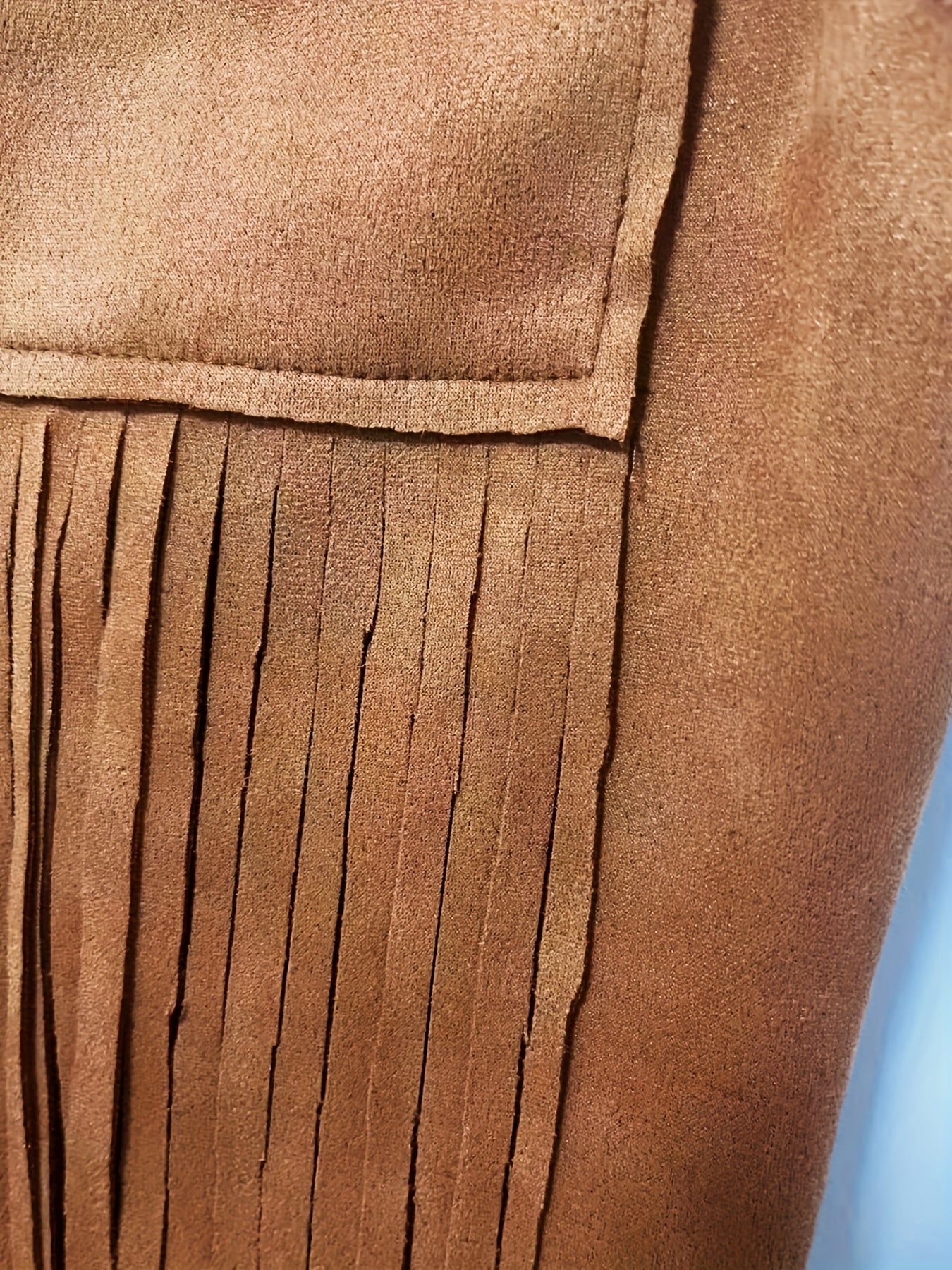 Sleeveless Suede Fringe Cowgirl Jumpsuit – Western Costume for Halloween and Festivals 3