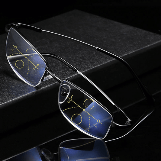 Smart Progressive Reading Glasses with Multi-Zone Lenses – Lightweight Anti-Glare Design for Clear Vision 0