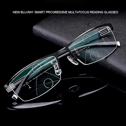 Smart Progressive Reading Glasses with Multi-Zone Lenses – Lightweight Anti-Glare Design for Clear Vision 1