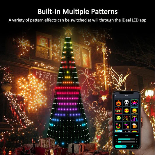 Smart RGB Christmas Tree Star Lights with Remote Control, Music Sync, 400 Ultra Bright LEDs, Waterproof for Indoor/Outdoor Use 1