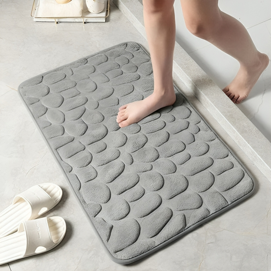 Soft Non-Slip Bath Mat with Quick-Dry Fabric – Comfortable Bathroom Rug 1