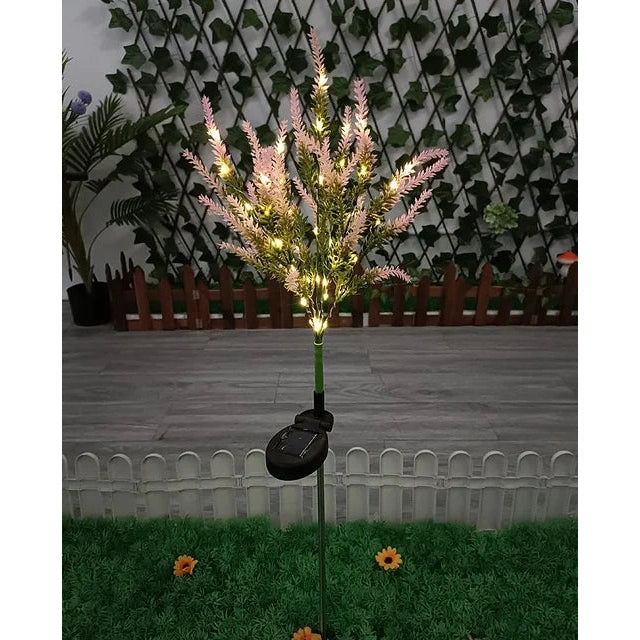 Solar LED Garden Flower Lights - Waterproof Lavender Design for Outdoor Décor 7
