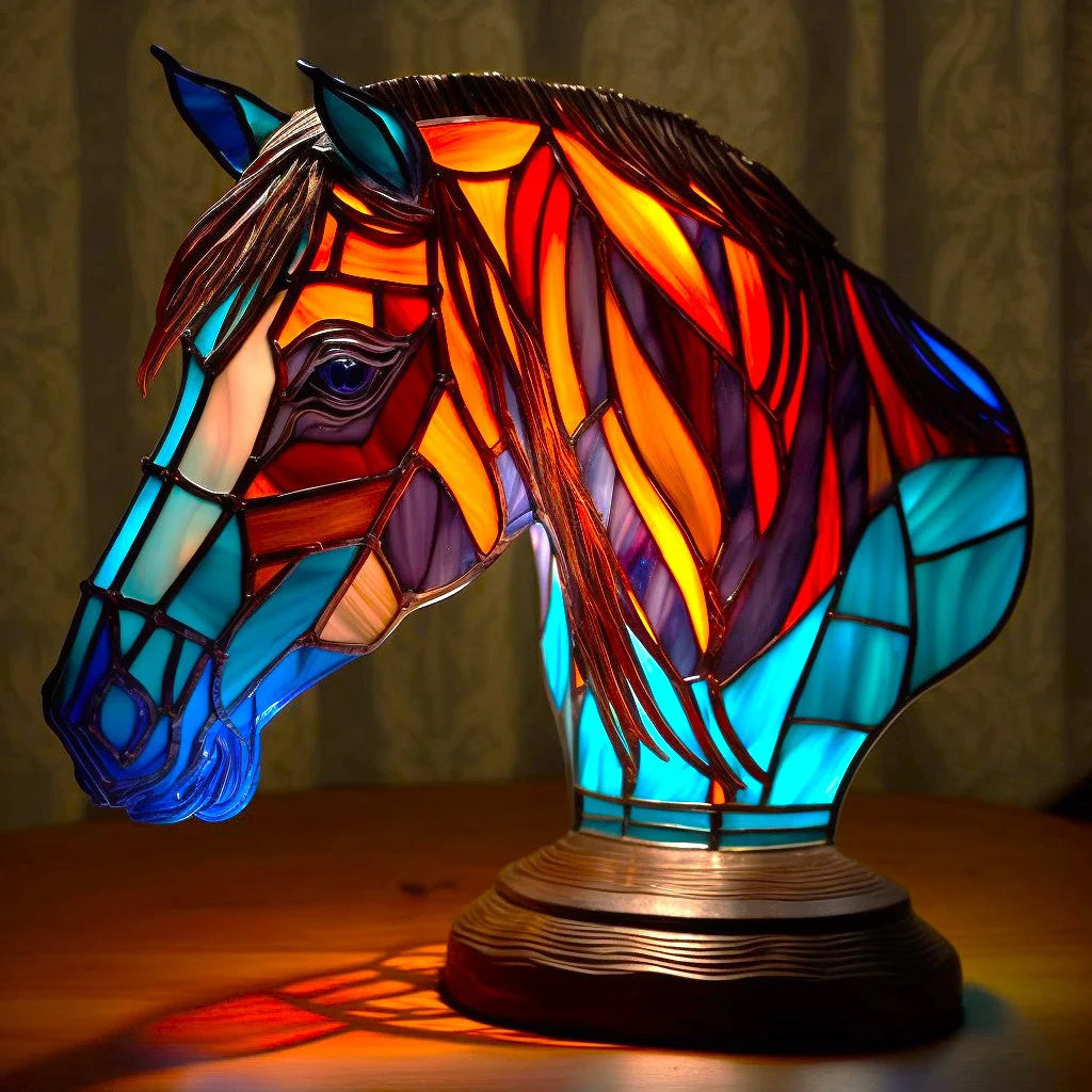 Stained Glass Animal Table Lamp – LED Decorative Lamp with Unique Animal Designs 3