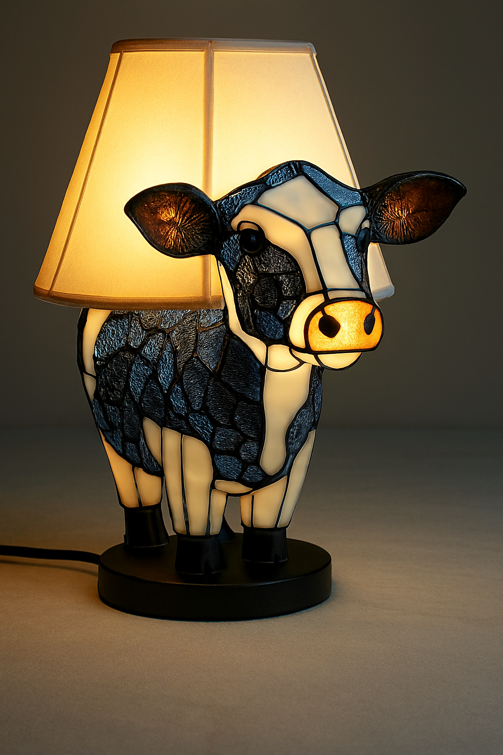 Stained Glass Animal Table Lamp – LED Decorative Lamp with Unique Animal Designs 8