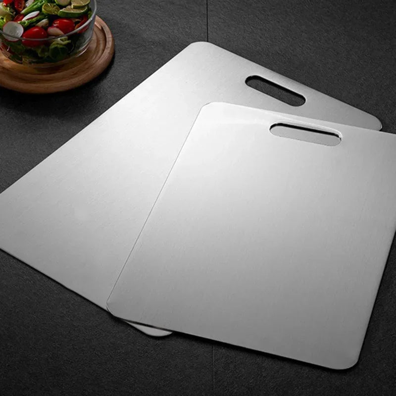 Stainless Steel Cutting Board – Durable Double-Sided Chopping Board for Safe Food Prep 0