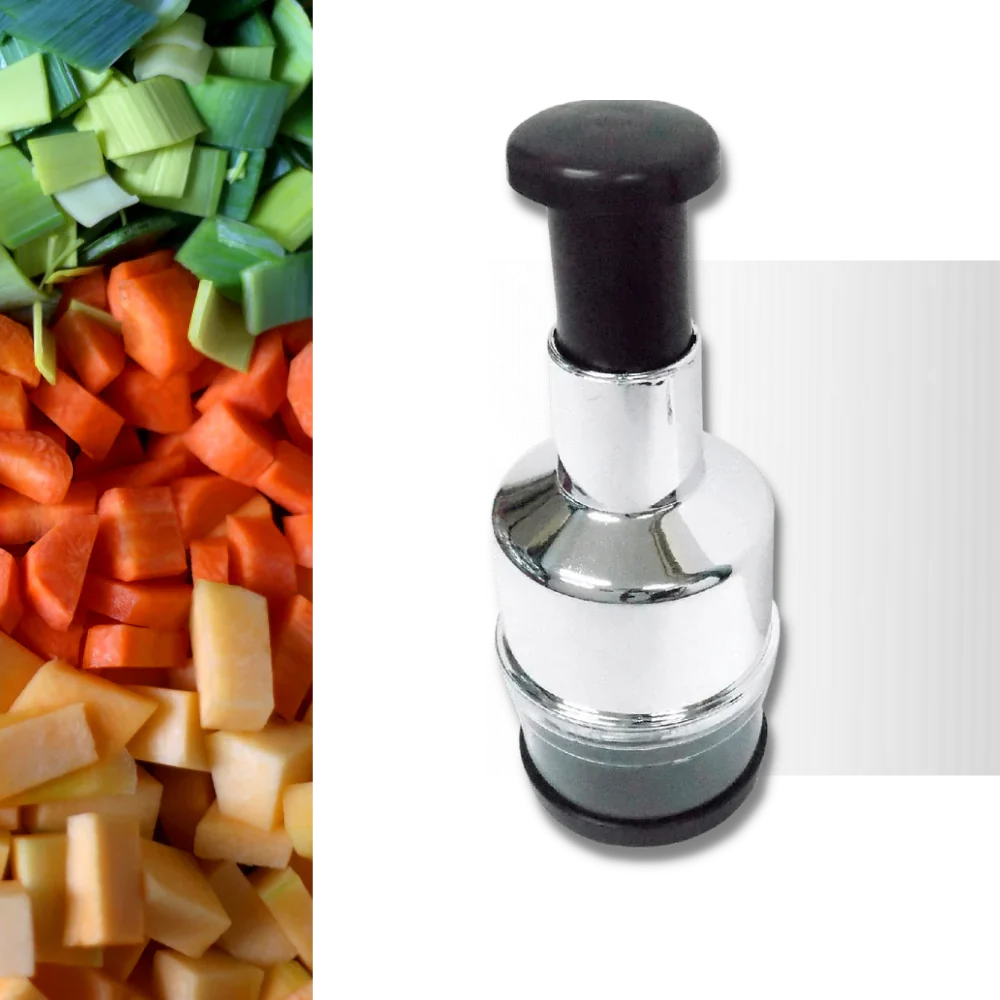 Stainless Steel Garlic Chopper with Ergonomic Design – Efficient Vegetable Cutter for Quick Meal Prep 1
