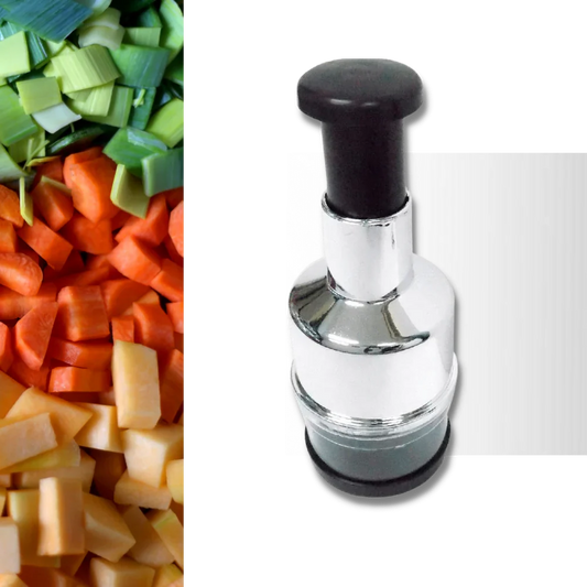Stainless Steel Garlic Chopper with Ergonomic Design – Efficient Vegetable Cutter for Quick Meal Prep 1
