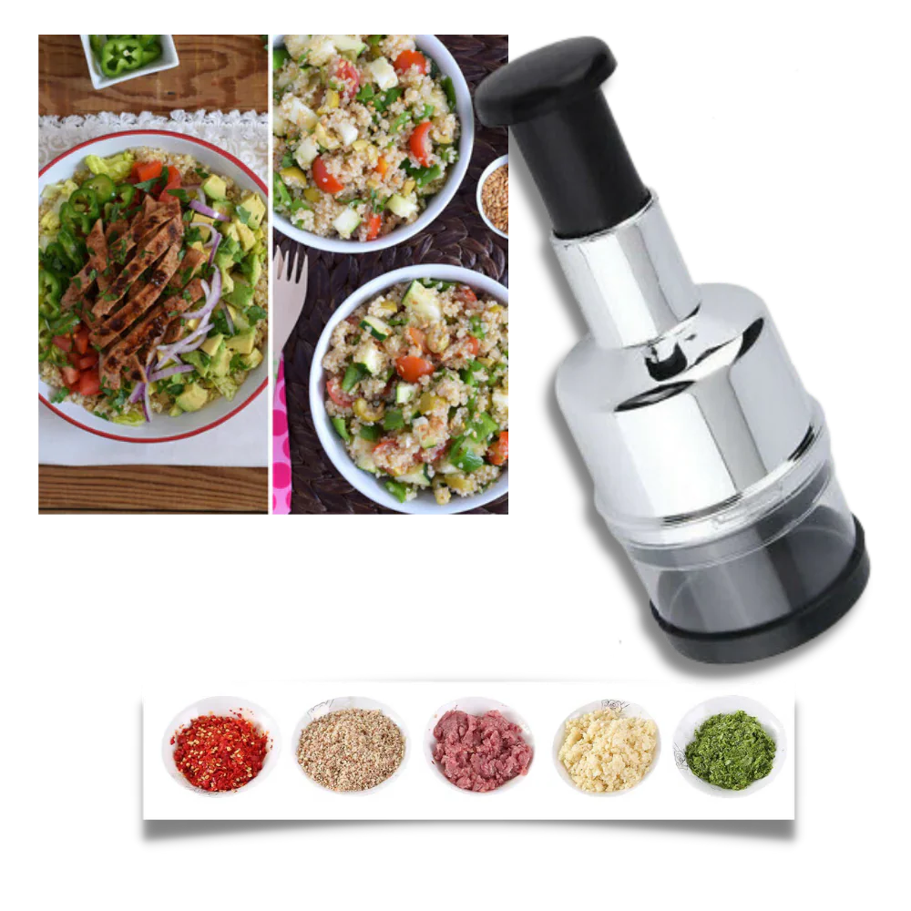 Stainless Steel Garlic Chopper with Ergonomic Design – Efficient Vegetable Cutter for Quick Meal Prep 2