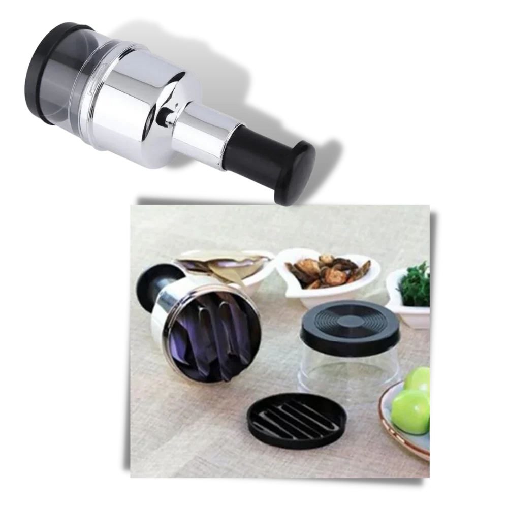 Stainless Steel Garlic Chopper with Ergonomic Design – Efficient Vegetable Cutter for Quick Meal Prep 3