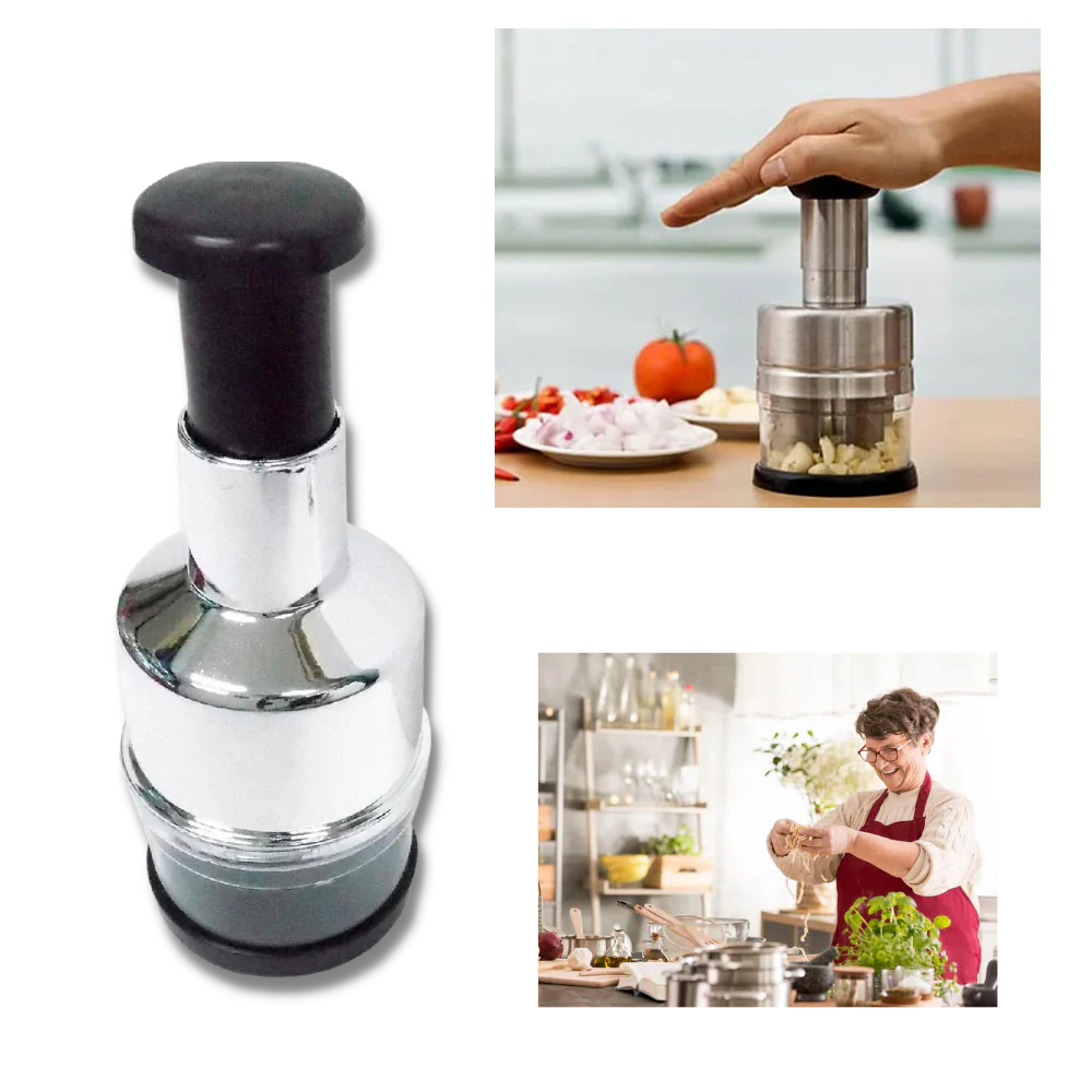 Stainless Steel Garlic Chopper with Ergonomic Design – Efficient Vegetable Cutter for Quick Meal Prep 4