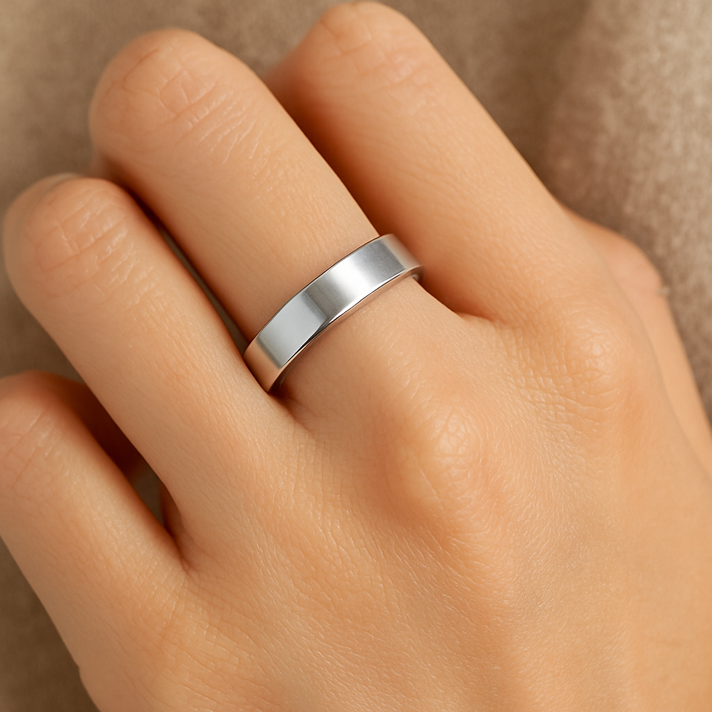 Stainless Steel Magnetic Therapy Ring for Healing and Detox - Adjustable Therapeutic Ring for Improved Circulation and Comfort 0