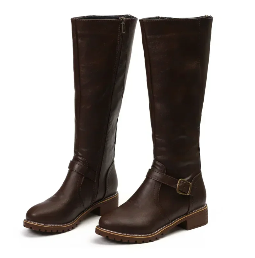 Stylish Knee High Boots with Buckle Strap – Comfortable Everyday Wear 6