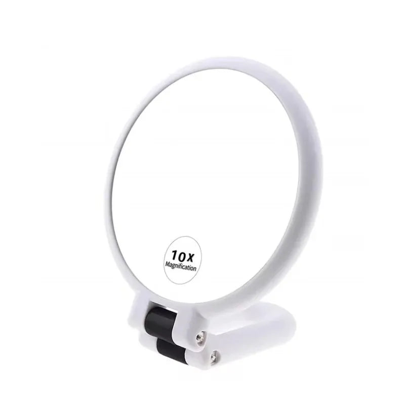 TRUZENIC Double-Sided Folding Handheld Makeup Mirror