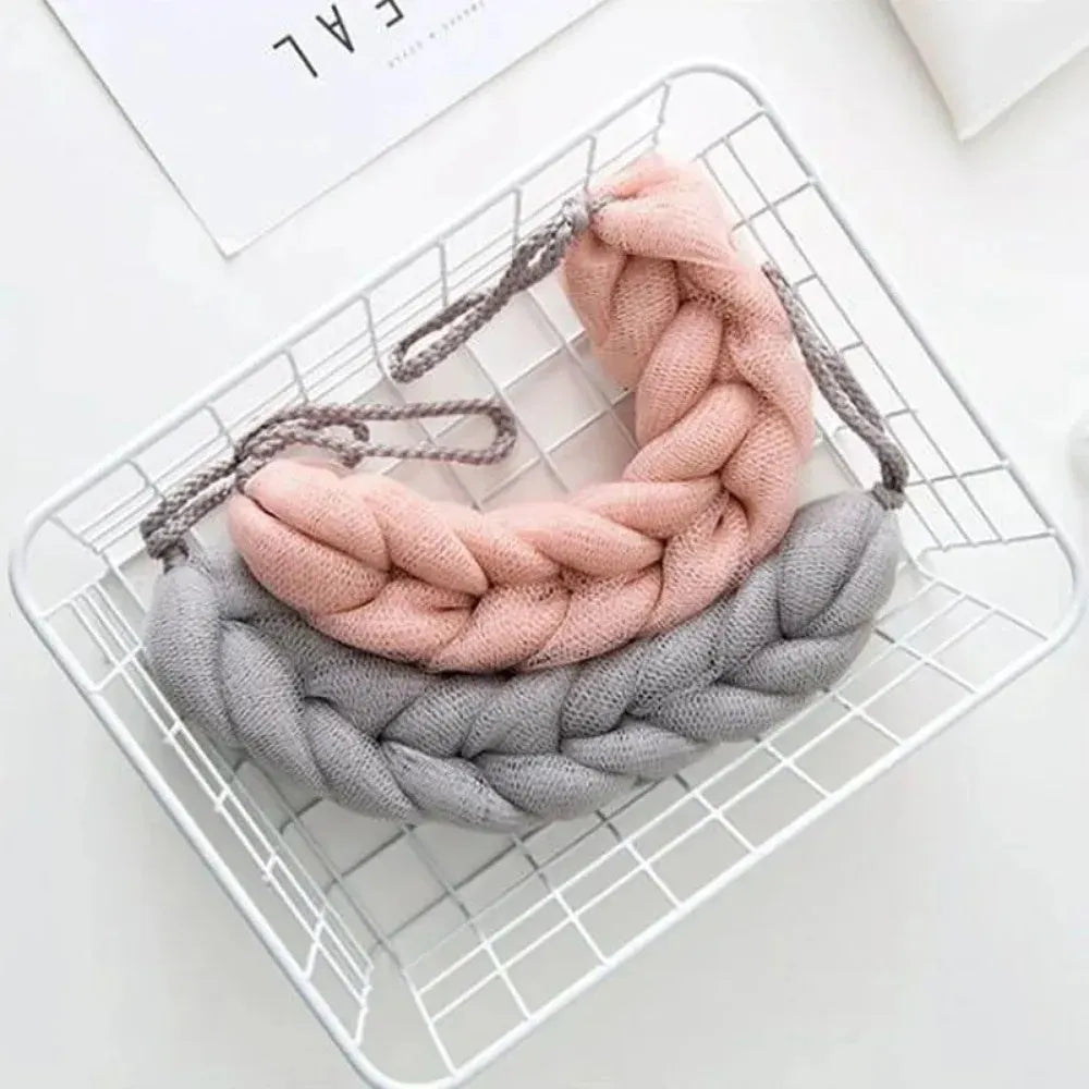 TRUZENIC Flower Mesh Back Scrubber Strap
