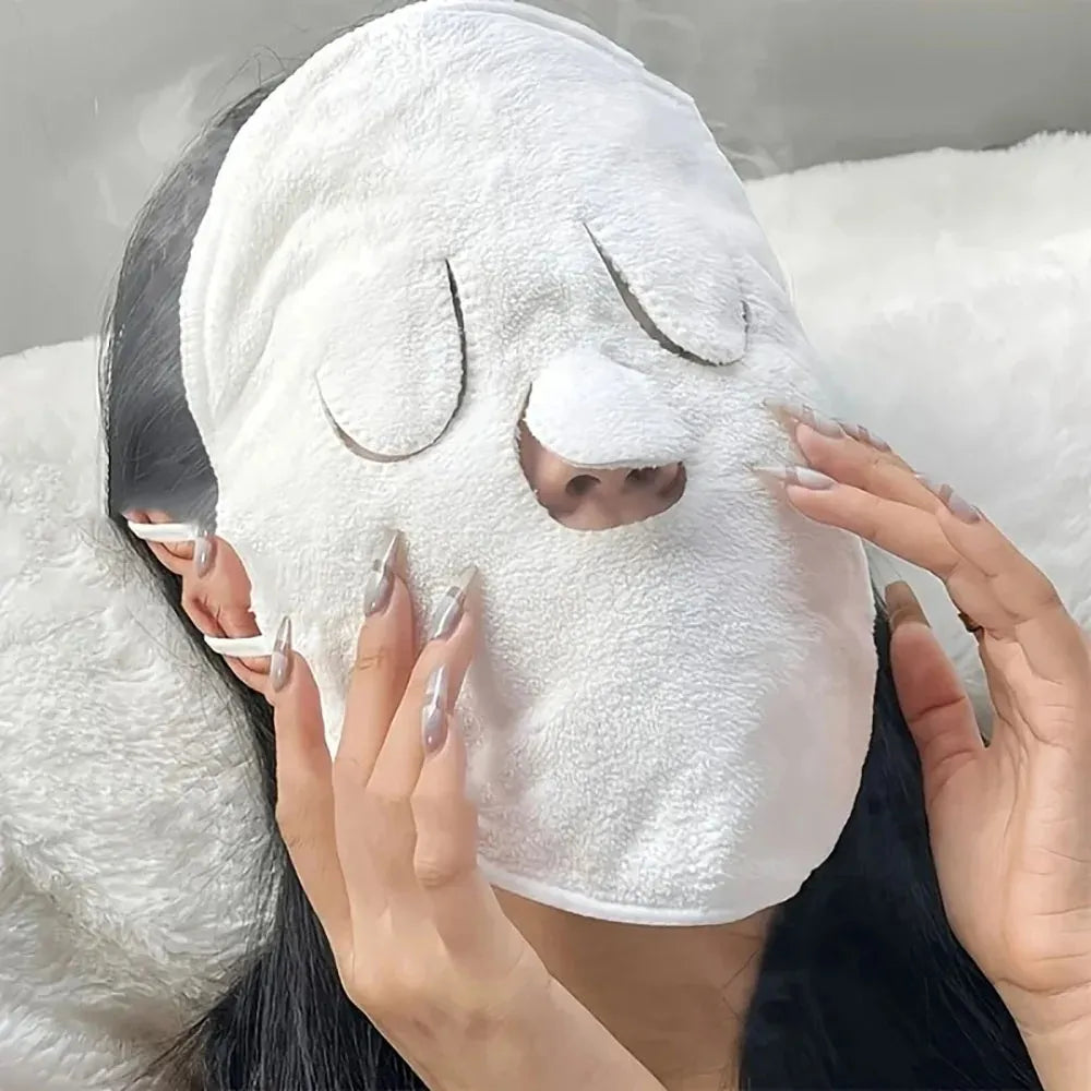 TRUZENIC Reusable Hot & Cold Face Towel Mask