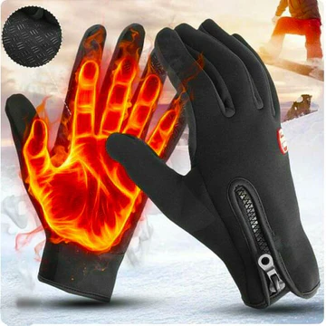 Thermal Waterproof Winter Gloves for Men - Touch Screen Compatible, Fleece Lined, Windproof, Anti-Slip Design 0
